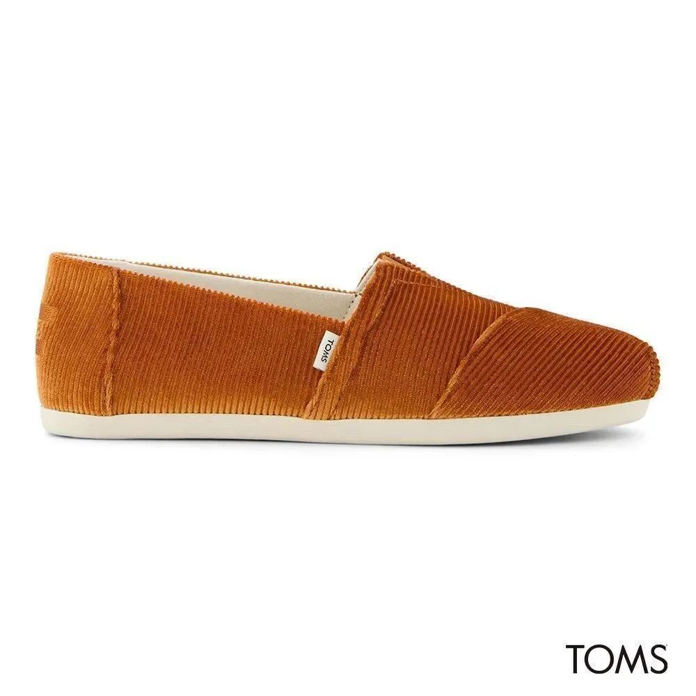 TOMS Women Alpargata Maple Corduroy Brown Espadrille Size 10 NEW